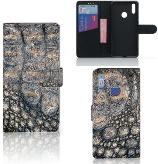 B2Ctelecom Huawei Y7 (2019) Telefoonhoesje met Pasjes Krokodillenprint