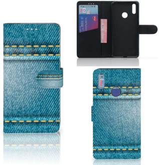 B2Ctelecom Huawei Y7 (2019) Wallet Case met Pasjes Jeans