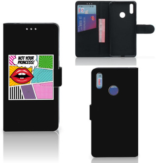 B2Ctelecom Huawei Y7 (2019) Wallet Case met Pasjes Popart Princess