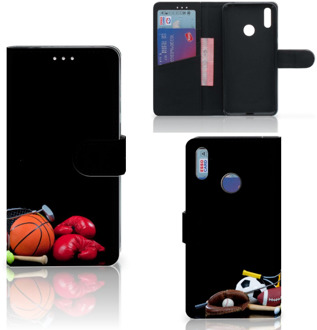 B2Ctelecom Huawei Y7 (2019) Wallet Case met Pasjes Sports