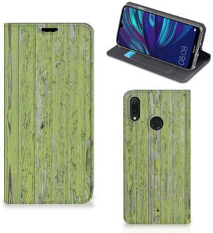 B2Ctelecom Huawei Y7 hoesje Y7 Pro (2019) Book Wallet Case Green Wood