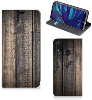 B2Ctelecom Huawei Y7 hoesje Y7 Pro (2019) Book Wallet Case Steigerhout