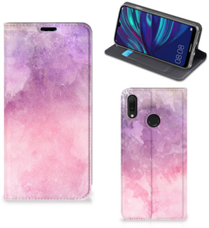 B2Ctelecom Huawei Y7 hoesje Y7 Pro (2019) Bookcase Pink Purple Paint