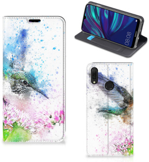 B2Ctelecom Huawei Y7 hoesje Y7 Pro (2019) Bookcase Vogel