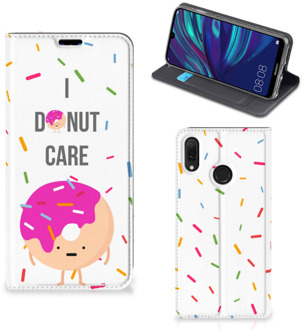 B2Ctelecom Huawei Y7 hoesje Y7 Pro (2019) Flip Style Cover Donut Roze