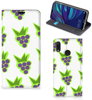 B2Ctelecom Huawei Y7 hoesje Y7 Pro (2019) Flip Style Cover Druiven