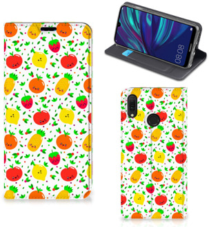 B2Ctelecom Huawei Y7 hoesje Y7 Pro (2019) Flip Style Cover Fruits