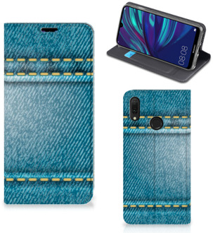 B2Ctelecom Huawei Y7 hoesje Y7 Pro (2019) Hippe Standcase Jeans