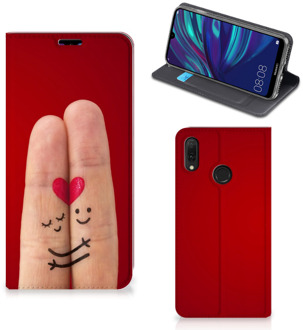 B2Ctelecom Huawei Y7 hoesje Y7 Pro (2019) Hippe Standcase Liefde