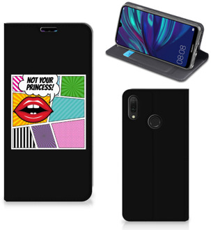 B2Ctelecom Huawei Y7 hoesje Y7 Pro (2019) Hippe Standcase Popart Princess