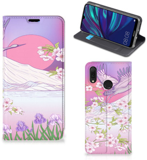 B2Ctelecom Huawei Y7 hoesje Y7 Pro (2019) Hoesje maken Bird Flying