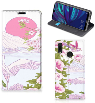 B2Ctelecom Huawei Y7 hoesje Y7 Pro (2019) Hoesje maken Bird Standing