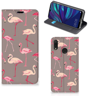 B2Ctelecom Huawei Y7 hoesje Y7 Pro (2019) Hoesje maken Flamingo