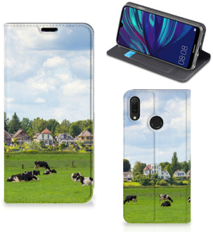 B2Ctelecom Huawei Y7 hoesje Y7 Pro (2019) Hoesje maken Koeien