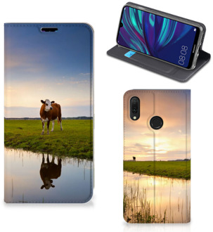 B2Ctelecom Huawei Y7 hoesje Y7 Pro (2019) Hoesje maken Koeien