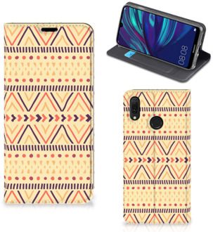 B2Ctelecom Huawei Y7 hoesje Y7 Pro (2019) Hoesje met Magneet Aztec Yellow