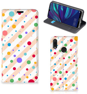 B2Ctelecom Huawei Y7 hoesje Y7 Pro (2019) Hoesje met Magneet Dots