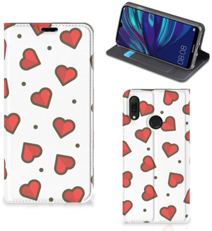 B2Ctelecom Huawei Y7 hoesje Y7 Pro (2019) Hoesje met Magneet Hearts