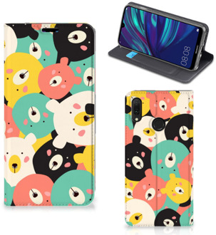 B2Ctelecom Huawei Y7 hoesje Y7 Pro (2019) Magnet Case Bears