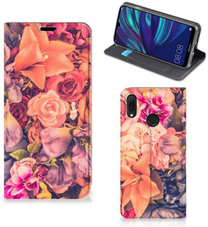 B2Ctelecom Huawei Y7 hoesje Y7 Pro (2019) Smart Cover Bosje Bloemen