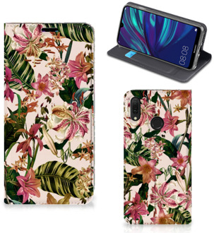 B2Ctelecom Huawei Y7 hoesje Y7 Pro (2019) Smart Cover Flowers