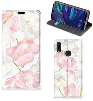 B2Ctelecom Huawei Y7 hoesje Y7 Pro (2019) Smart Cover Lovely Flowers