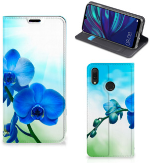 B2Ctelecom Huawei Y7 hoesje Y7 Pro (2019) Smart Cover Orchidee Blauw