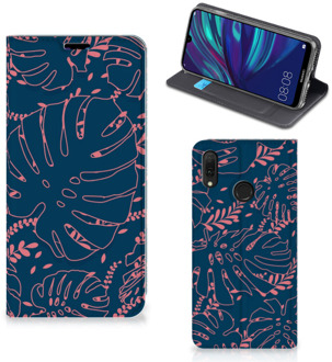 B2Ctelecom Huawei Y7 hoesje Y7 Pro (2019) Smart Cover Palm Leaves