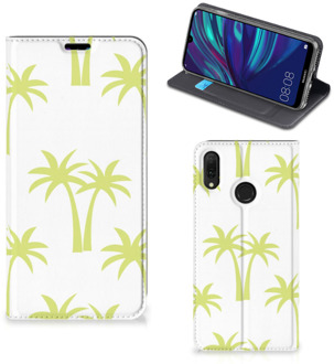 B2Ctelecom Huawei Y7 hoesje Y7 Pro (2019) Smart Cover Palmtrees