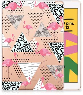 B2Ctelecom iPad 10.2 (2019) | iPad 10.2 (2020) Back Case Flamingo Triangle