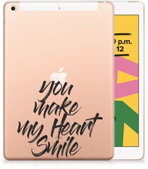 B2Ctelecom iPad 10.2 (2019) | iPad 10.2 (2020) Back cover met naam Heart Smile