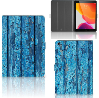 B2Ctelecom iPad 10.2 (2019) | iPad 10.2 (2020) Book Cover Blauw Wood