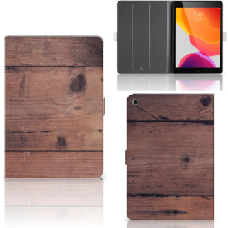 B2Ctelecom iPad 10.2 (2019) | iPad 10.2 (2020) Book Cover Old Wood