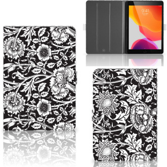 B2Ctelecom iPad 10.2 (2019) | iPad 10.2 (2020) Cover Black Flowers