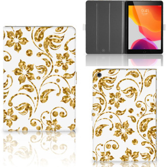 B2Ctelecom iPad 10.2 (2019) | iPad 10.2 (2020) Cover Gouden Bloemen