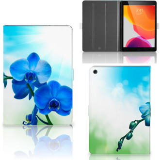 B2Ctelecom iPad 10.2 (2019) | iPad 10.2 (2020) Cover Orchidee Blauw