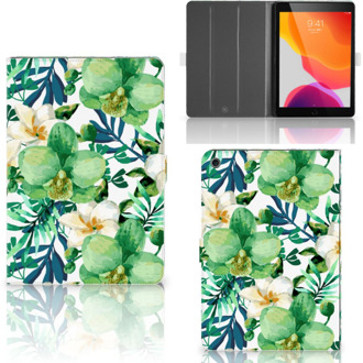 B2Ctelecom iPad 10.2 (2019) | iPad 10.2 (2020) Cover Orchidee Groen