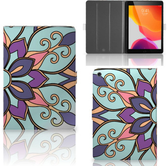 B2Ctelecom iPad 10.2 (2019) | iPad 10.2 (2020) Cover Purple Flower