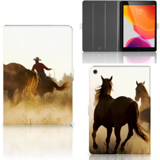 B2Ctelecom iPad 10.2 (2019) | iPad 10.2 (2020) Flip Case Design Cowboy