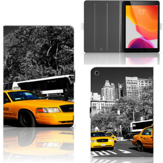 B2Ctelecom iPad 10.2 (2019) | iPad 10.2 (2020) Flip Case New York Taxi