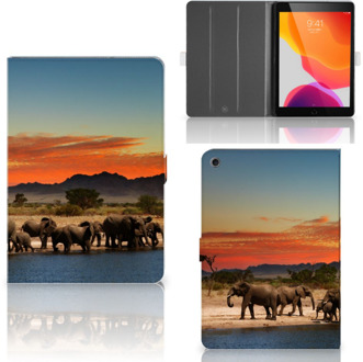 B2Ctelecom iPad 10.2 (2019) | iPad 10.2 (2020) Flip Case Olifanten