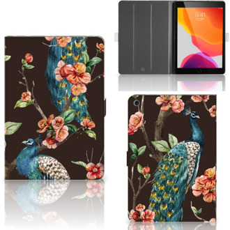 B2Ctelecom iPad 10.2 (2019) | iPad 10.2 (2020) Flip Case Pauw met Bloemen