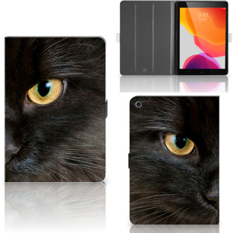 B2Ctelecom iPad 10.2 (2019) | iPad 10.2 (2020) Flip Case Zwarte Kat