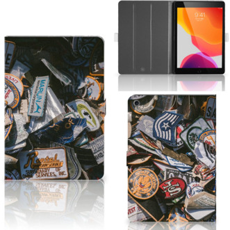 B2Ctelecom iPad 10.2 (2019) | iPad 10.2 (2020) Hoesje met foto Badges