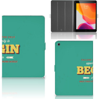 B2Ctelecom iPad 10.2 (2019) | iPad 10.2 (2020) Hoesje met naam Quote Begin