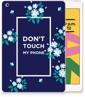 B2Ctelecom iPad 10.2 (2019) | iPad 10.2 (2020) Print Case Flowers Blue DTMP