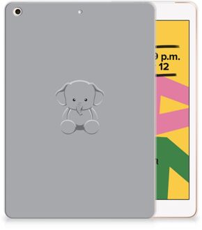 B2Ctelecom iPad 10.2 (2019) | iPad 10.2 (2020) Tablet Back Cover Grijs Baby Olifant