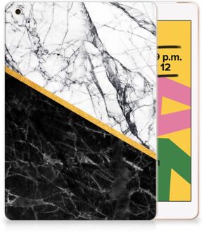 B2Ctelecom iPad 10.2 (2019) | iPad 10.2 (2020) Tablet Back Cover Marble White Black