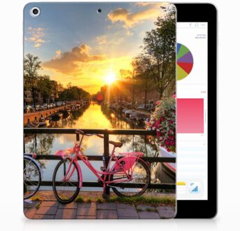 B2Ctelecom iPad 9.7 2018 | 2017 Siliconen Tablethoesje Amsterdamse Grachten