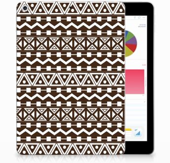 B2Ctelecom iPad 9.7 2018 | 2017 Siliconen Tablethoesje Aztec Brown